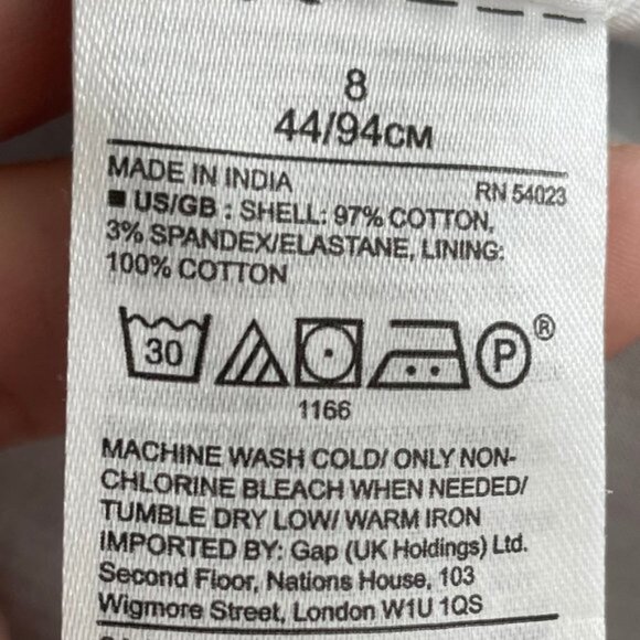 Banana Republic Sleeveless Lined Striped Cotton Midi Dress Purple White Sz 8 - Picture 10 of 12